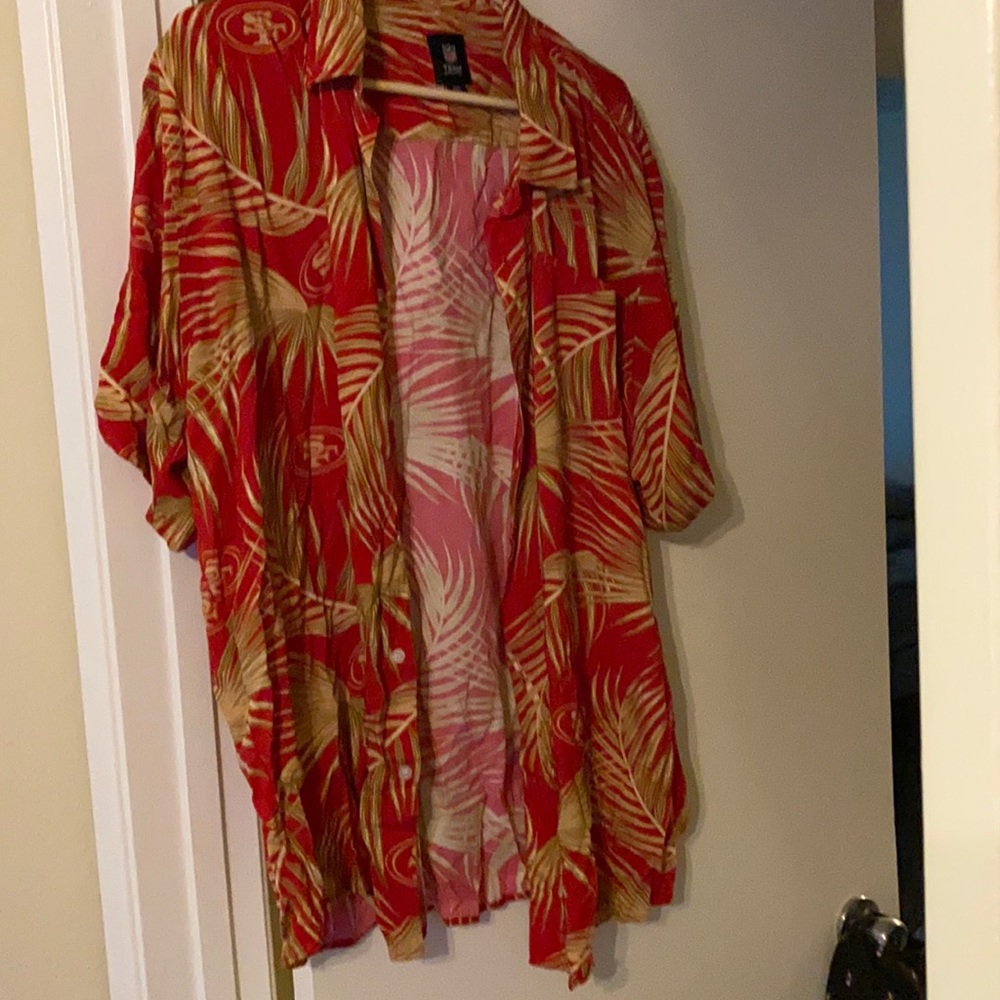 Official licensed 49ers NFL Hawaiian shirt